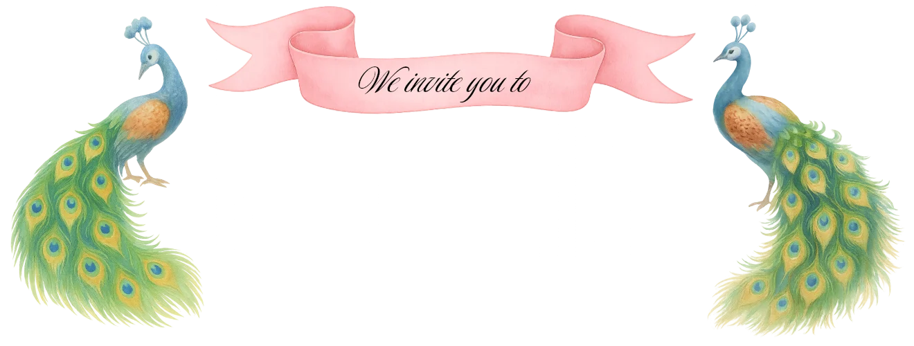 We invite you to celebrate our wedding